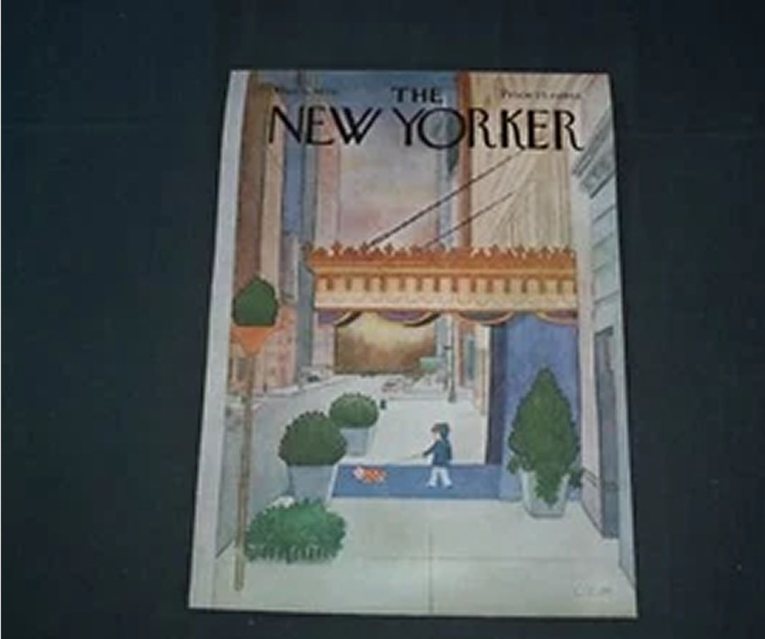 1976 MARCH 8 NEW YORKER MAGAZINE FRONT COVER ONLY -…